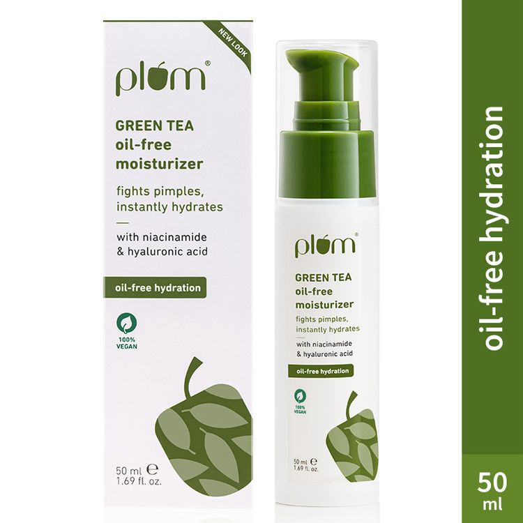Plum Green Tea Mattifying Moisturizer With Glycolic Acid For Acne-Free Skin & Oil-Free Hydration