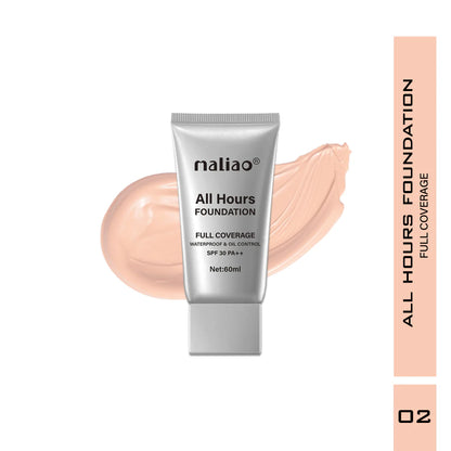 Maliao All Hours Foundation Full Coverage 60ml Tube