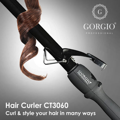 Gorgio Professional Hair Curling Tong (CT 3060) 19mm