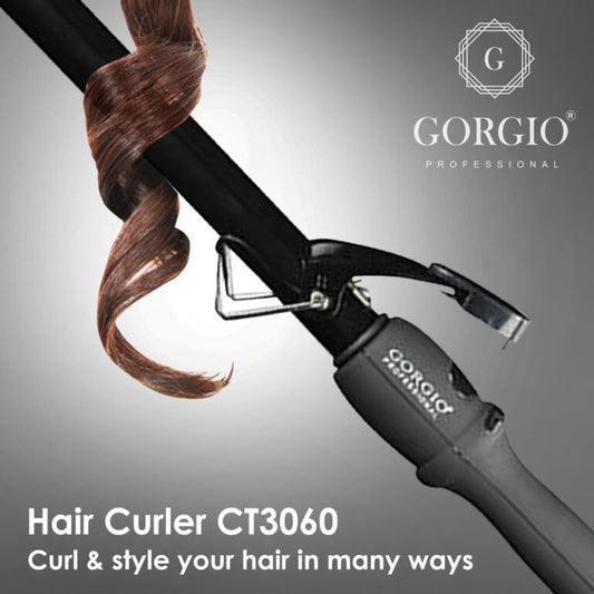 Gorgio Professional Hair Curling Tong (CT 3060) 19mm