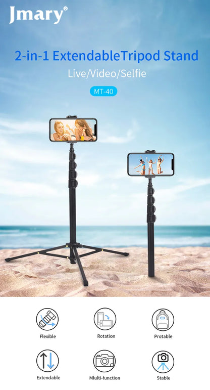 Jmary 2 In 1 Protable Tripod Stand (Mt-40)