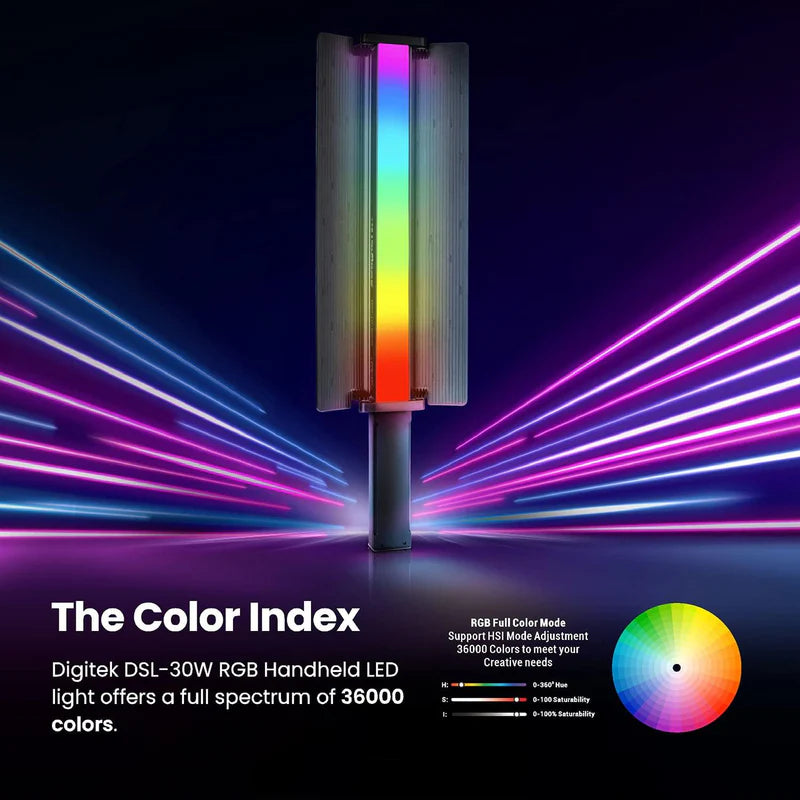 Digitek Portable Handheld Rgb Led Light Wand