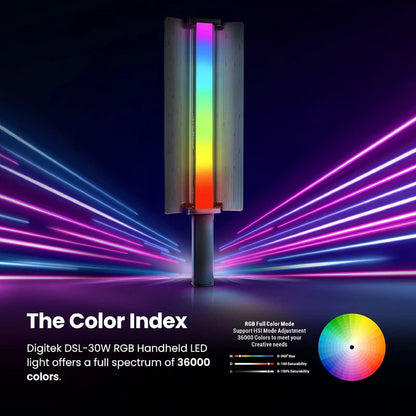 Digitek Portable Handheld Rgb Led Light Wand