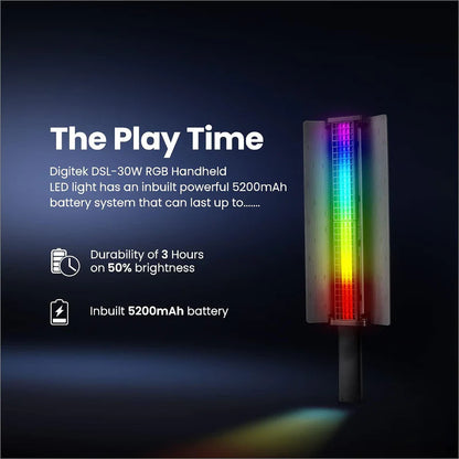 Digitek Portable Handheld Rgb Led Light Wand