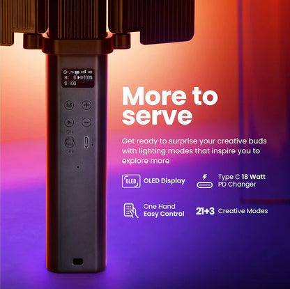Digitek Portable Handheld Rgb Led Light Wand