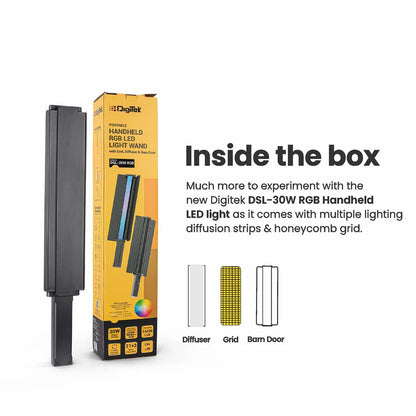 Digitek Portable Handheld Rgb Led Light Wand
