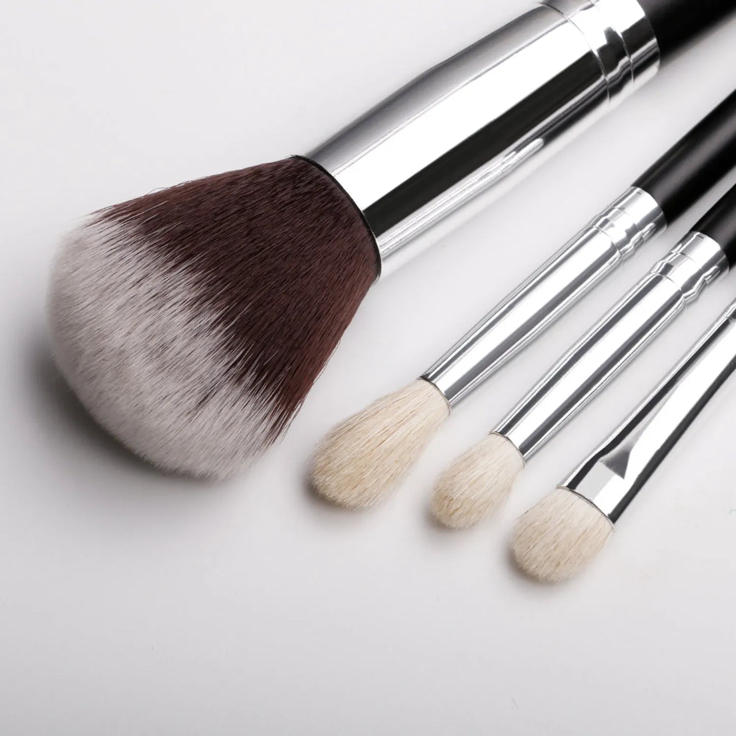 Ducare Classic Black Essential Face & Eye Brush Set (15PC)