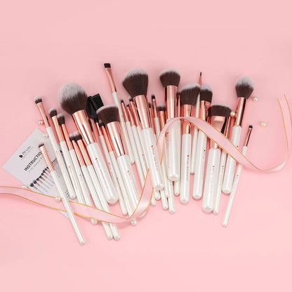 Ducare White Angel Premium Soft 27Pcs Eye & Face Brush Set