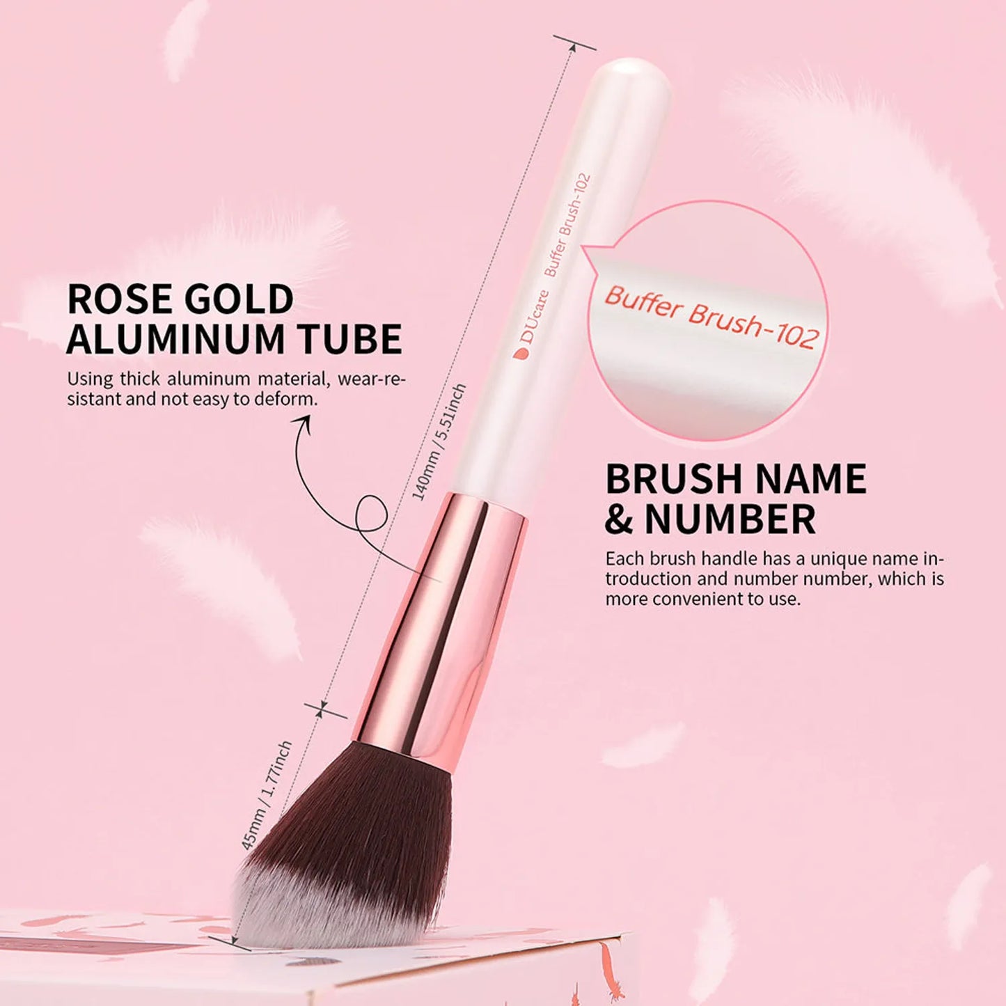 Ducare White Angel Premium Soft 27Pcs Eye & Face Brush Set