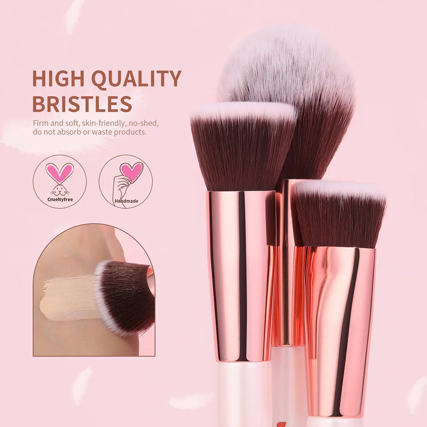 Ducare White Angel Premium Soft 27Pcs Eye & Face Brush Set