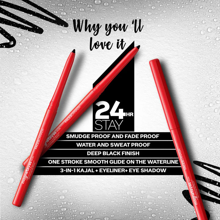 Faces Canada 3in1 Combo Kajal Eyeliner Mascara