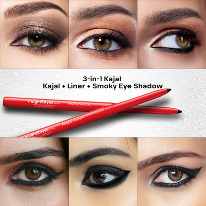 Faces Canada 3in1 Combo Kajal Eyeliner Mascara