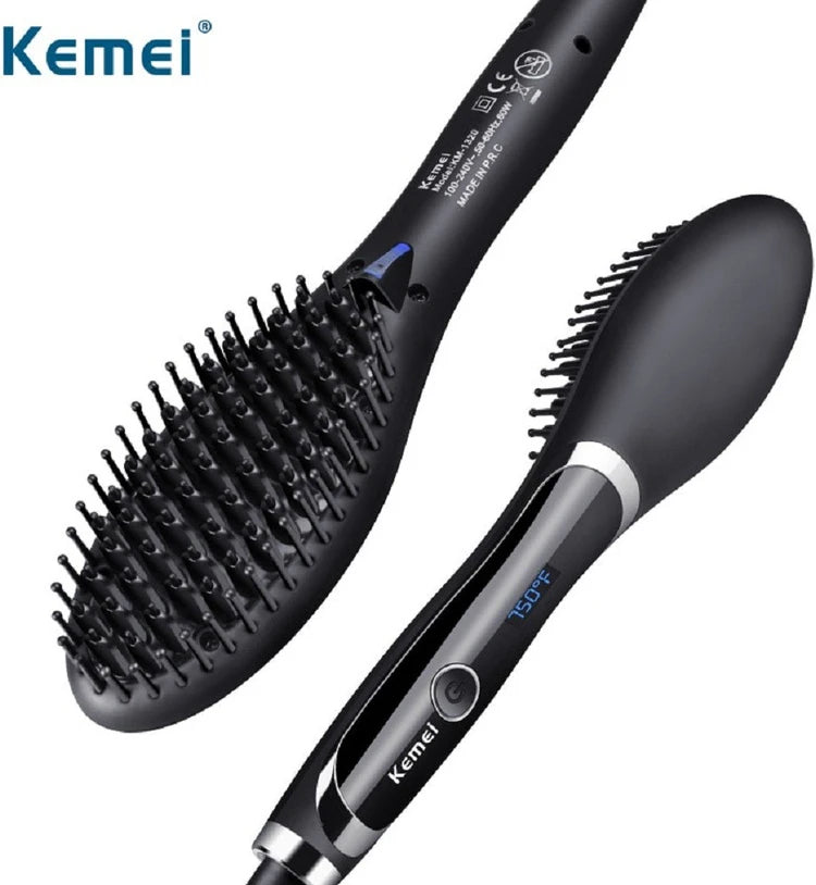 Kemei hair straightener brush
