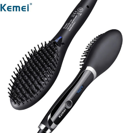 Kemei hair straightener brush