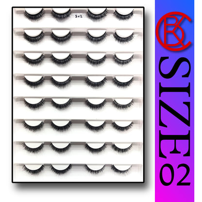 Khushi Mink Hair Lashes 16 Pair Set.