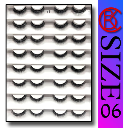 Khushi Mink Hair Lashes 16 Pair Set.