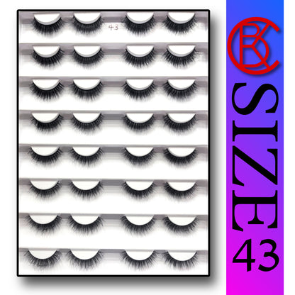 Khushi Mink Hair Lashes 16 Pair Set.