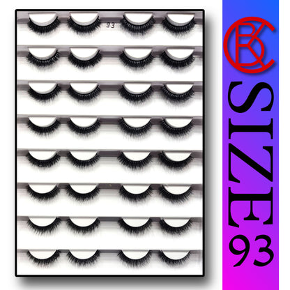 Khushi Mink Hair Lashes 16 Pair Set.