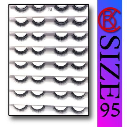 Khushi Mink Hair Lashes 16 Pair Set.