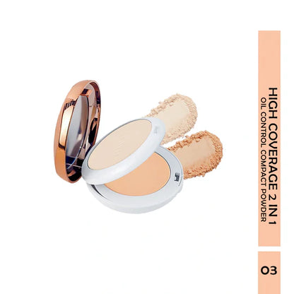 Maliao High Coverage 2-in1 Oil Control Compact Powder