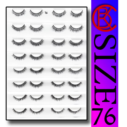 Khushi Mink Hair Lashes 16 Pair Set.