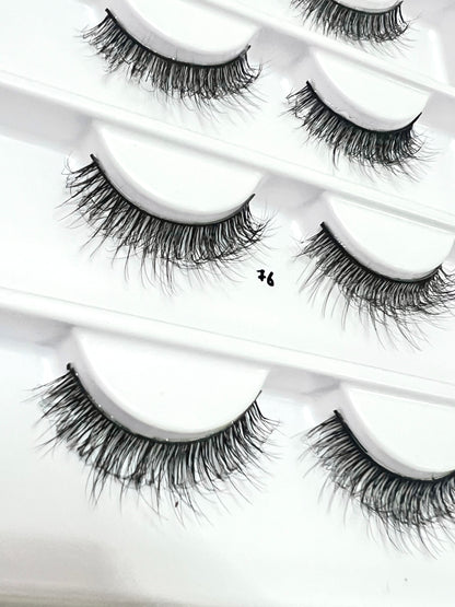 Khushi Mink Hair Lashes 16 Pair Set.