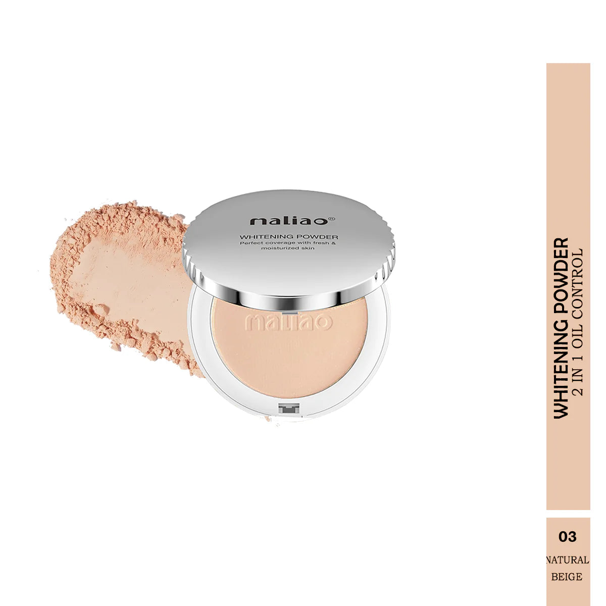 Maliao Whitening 2in1 Oil Control Compact Powder