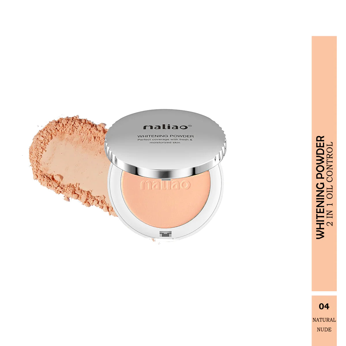 Maliao Whitening 2in1 Oil Control Compact Powder