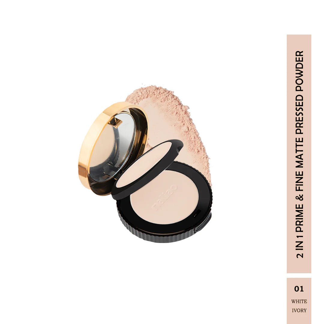 Maliao Oil Control 2-in-1 Prime & Fine Matte Pressed Powder