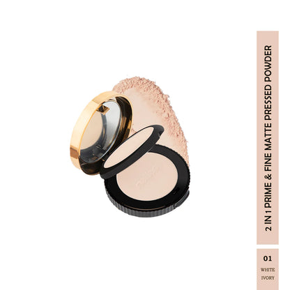 Maliao Oil Control 2-in-1 Prime & Fine Matte Pressed Powder
