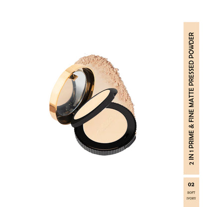 Maliao Oil Control 2-in-1 Prime & Fine Matte Pressed Powder