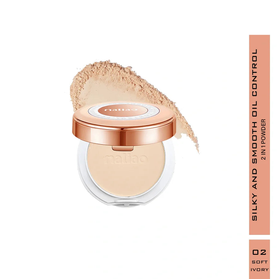 Maliao Silky Smooth 2-in-1 Oil Control Compact Powder