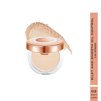 Maliao Silky Smooth 2-in-1 Oil Control Compact Powder