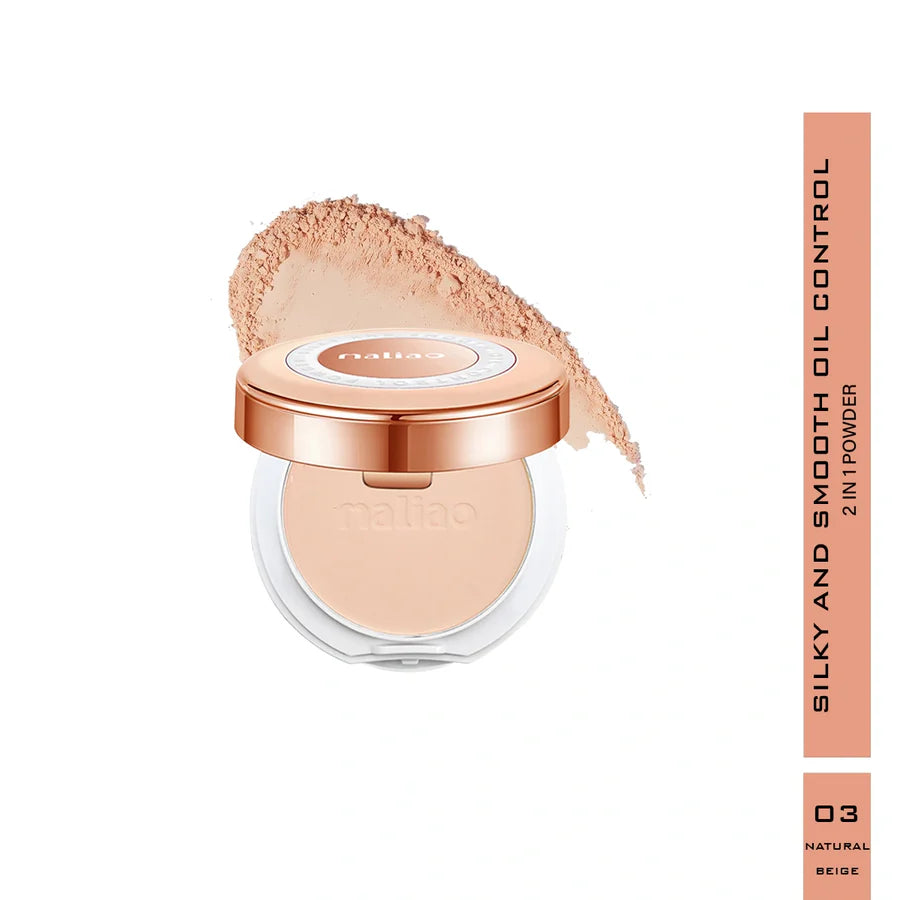 Maliao Silky Smooth 2-in-1 Oil Control Compact Powder