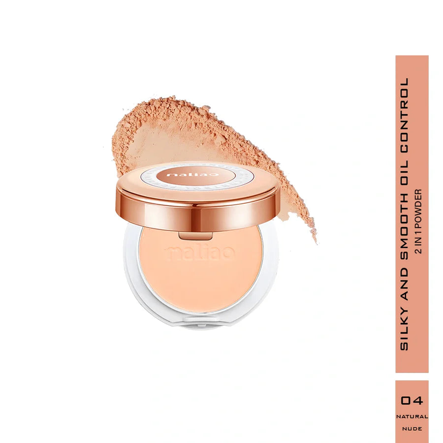 Maliao Silky Smooth 2-in-1 Oil Control Compact Powder