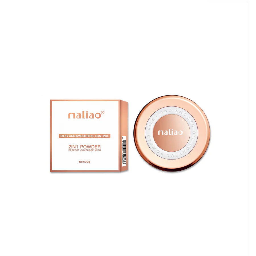 Maliao Silky Smooth 2-in-1 Oil Control Compact Powder