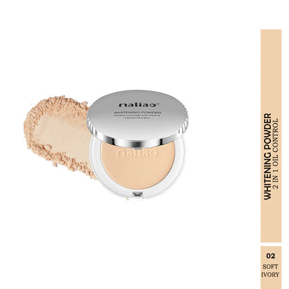 Maliao Whitening 2in1 Oil Control Compact Powder